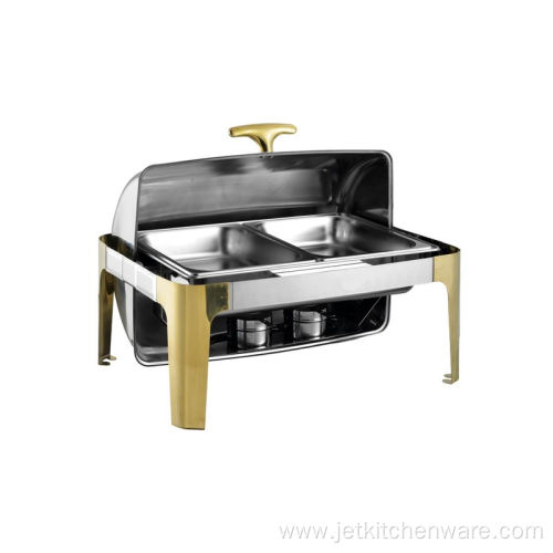 High Quality Kitchen Equipment Roll Top Chafing Dish